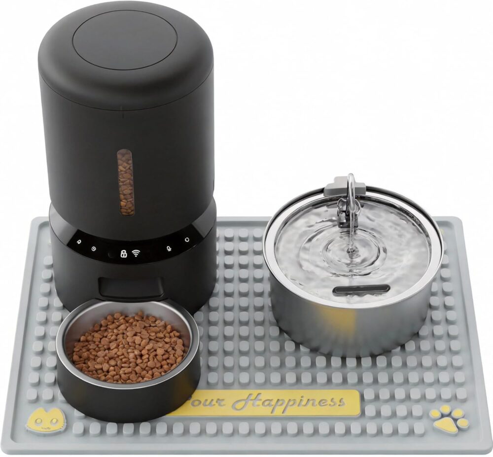 Waterproof Raised Edge Non-Slip Bowl Mat for Cat (Copy)